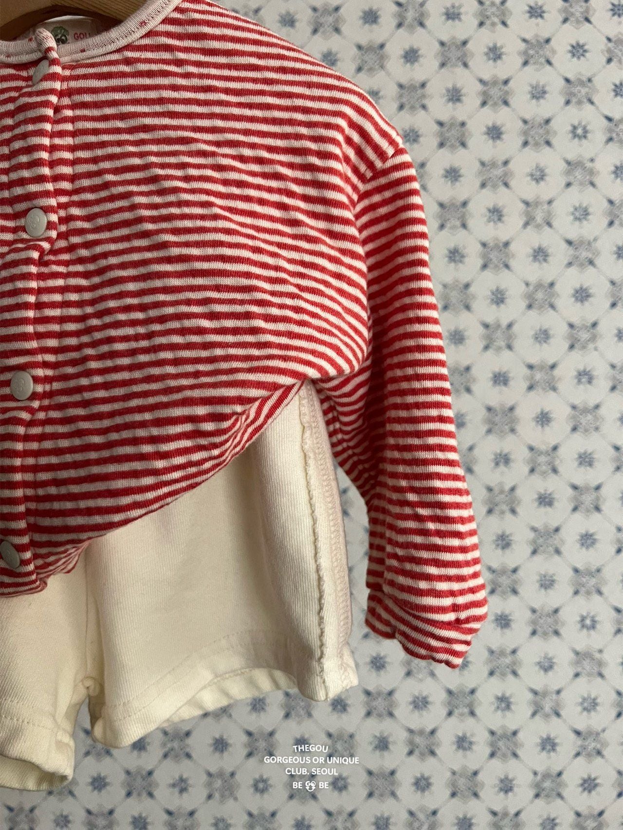 [PRE-ORDER] Line Dot Baby Cardigan