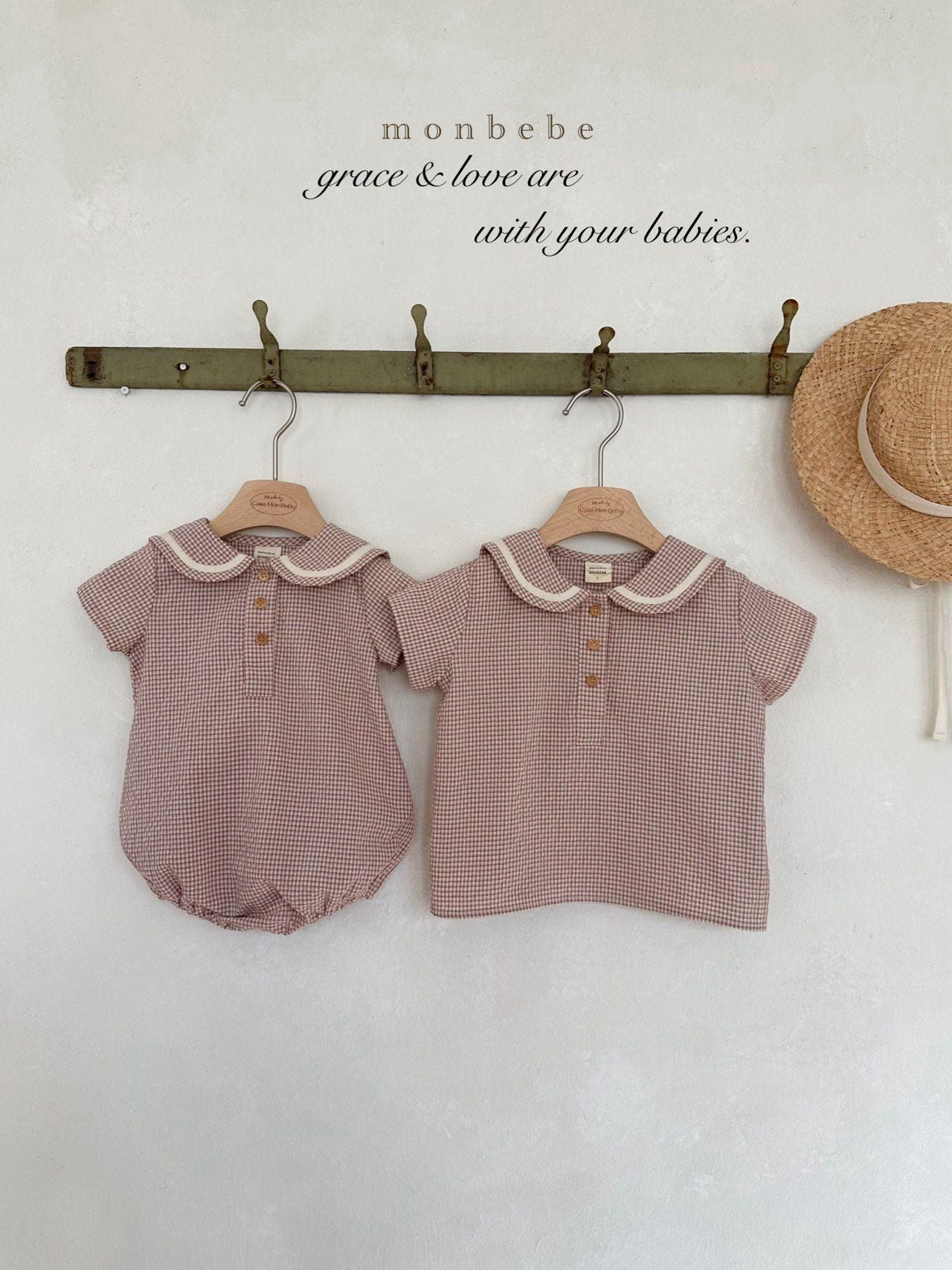 [PRE-ORDER] Check Sailor Blouse