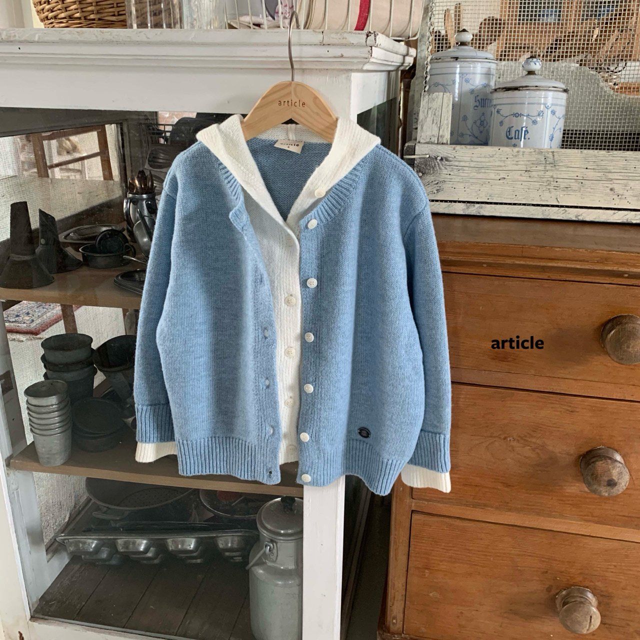 [PRE-ORDER] Noda Hoodie Double Sweater Cardigan