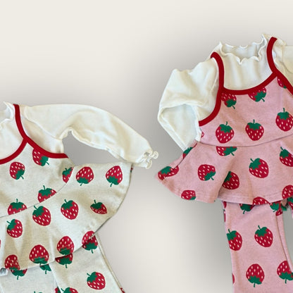 [PRE-ORDER] Strawberry Bustier Bottom Set