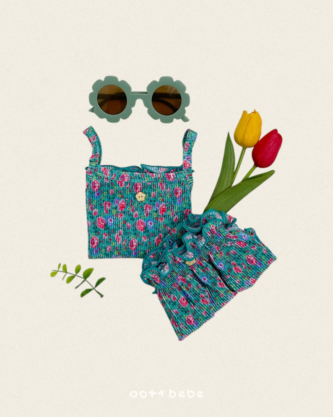 [PRE-ORDER] Flower Pleats Baby Set