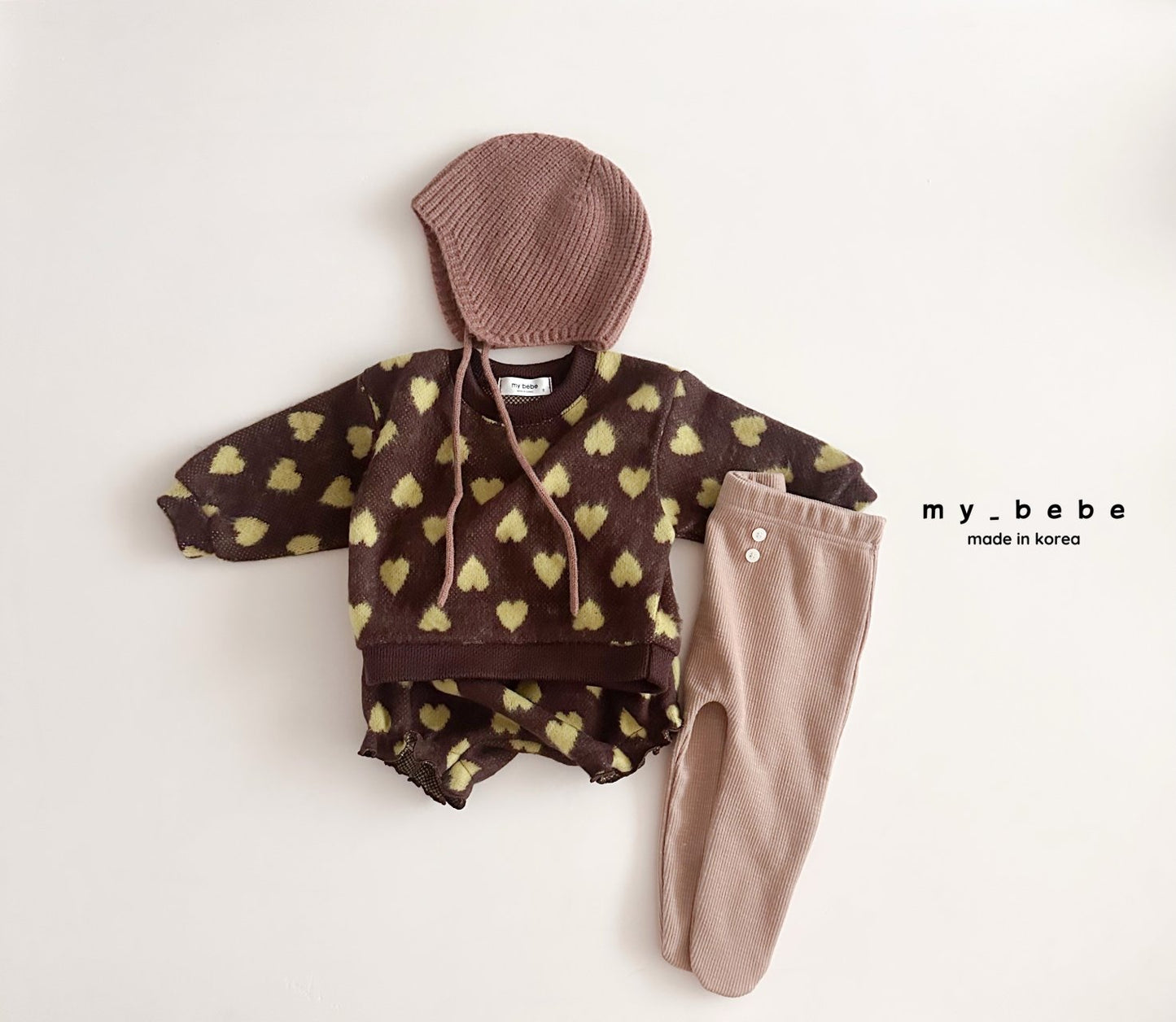 [PRE-ORDER] Heart Jacquard Baby Set