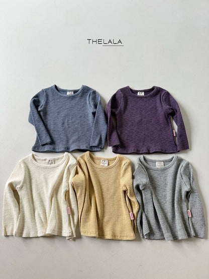 Chewy Ribbed T-Shirts [Ivory/S(1-2yr)]