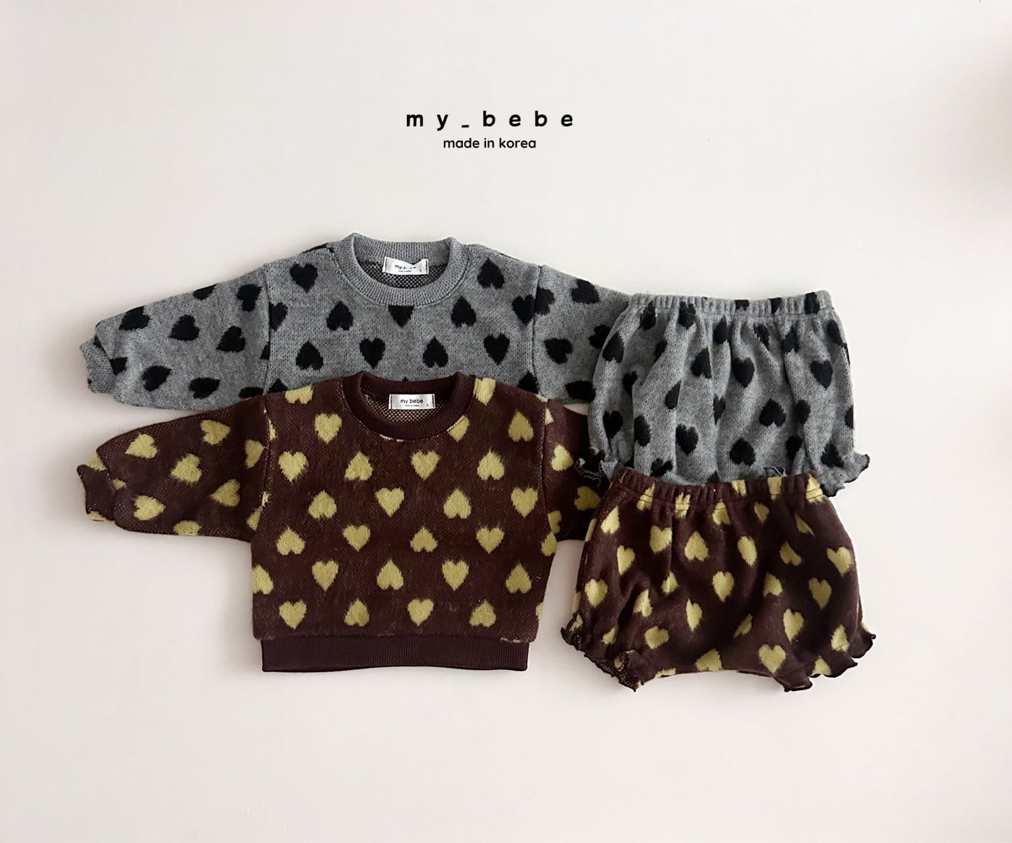 [PRE-ORDER] Heart Jacquard Baby Set
