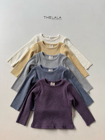 Chewy Ribbed T-Shirts [Ivory/S(1-2yr)]