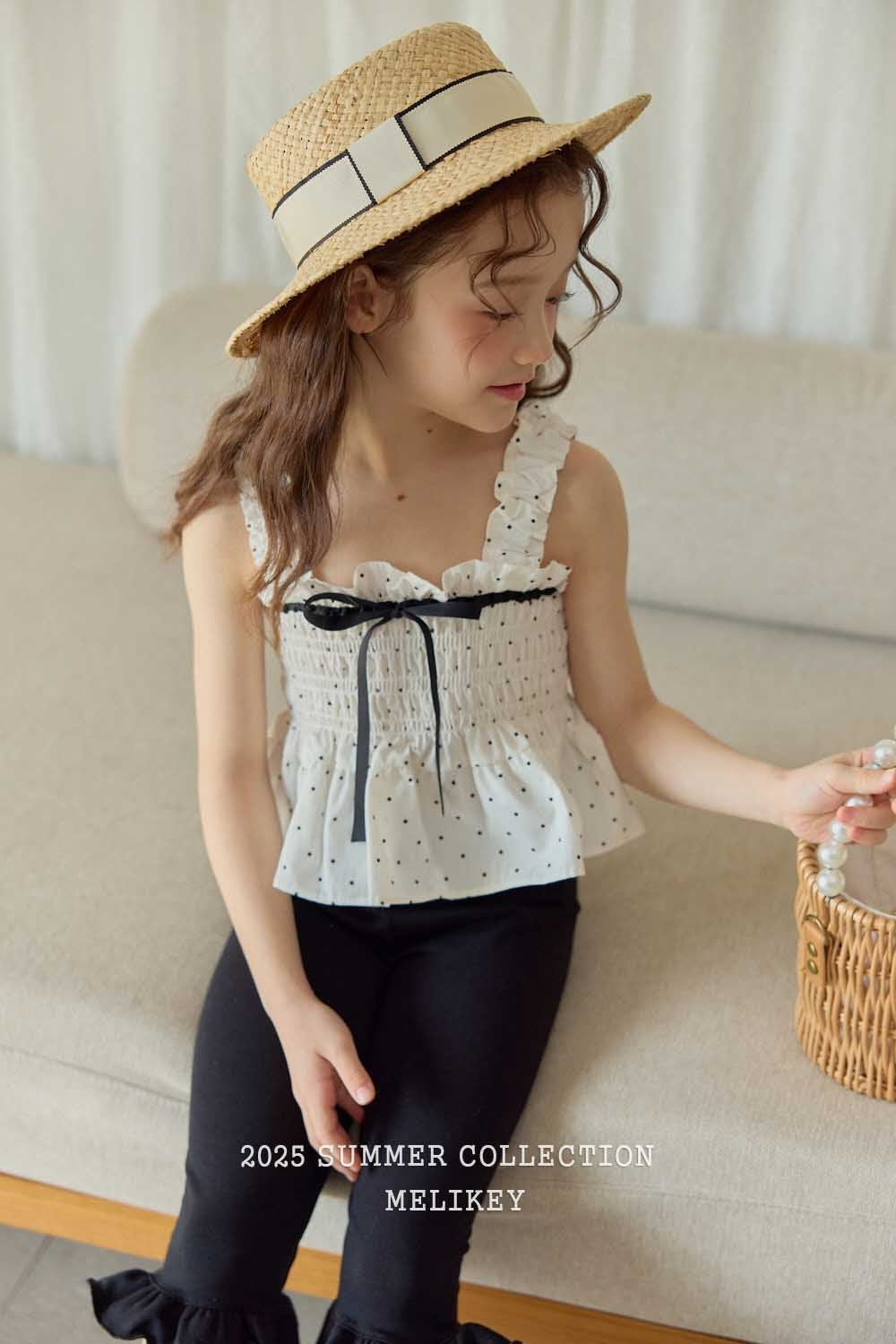 Jenny Ribbon Blouse [Black/M(3-4yr)]