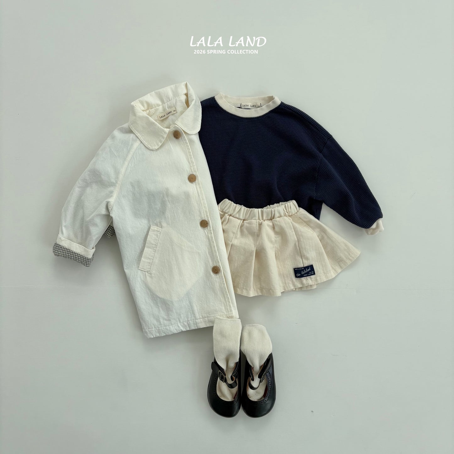 Spring Trench Coat [Cream/M(3-4yr)]