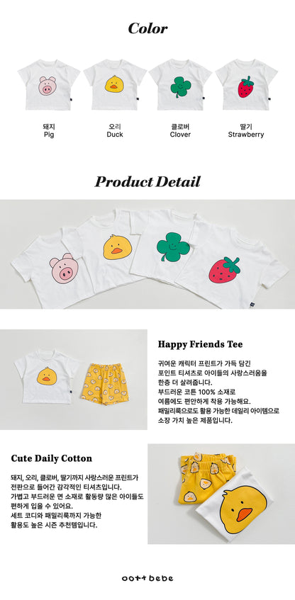 [PRE-ORDER] Happy Friends T-Shirts (Mom&Dad Couple)