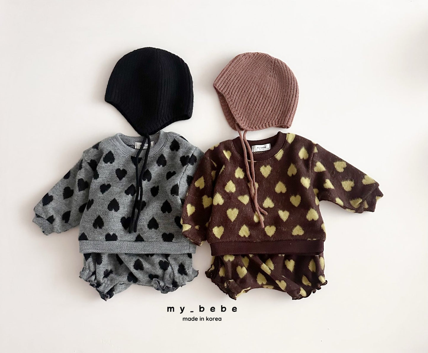 [PRE-ORDER] Heart Jacquard Baby Set