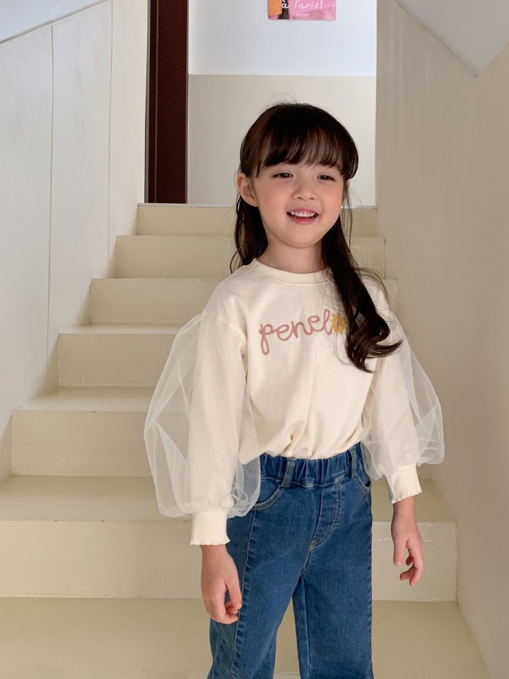 Sha Puff T-Shirts [Cream/5/S(2-3yr)]