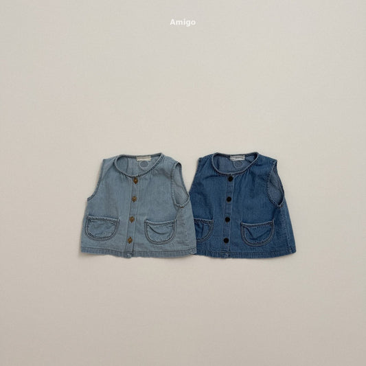 [PRE-ORDER] Round Denim Vest