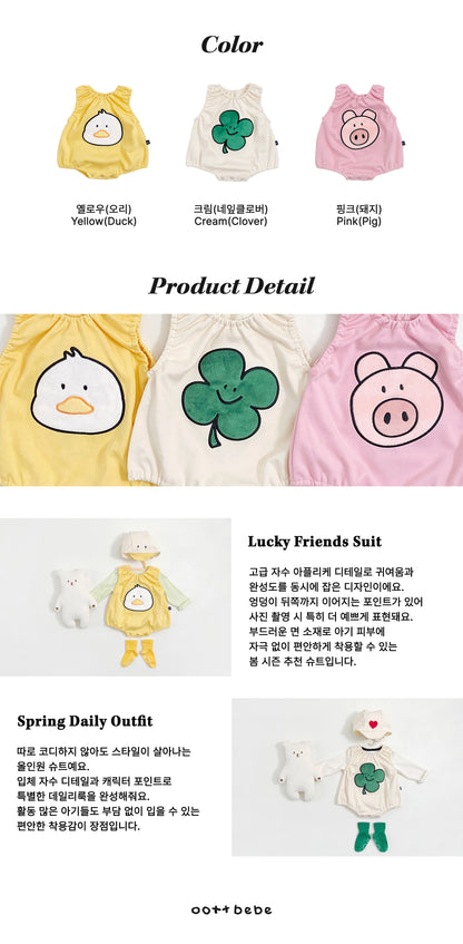 [PRE-ORDER] Lucky Friends Body Suit