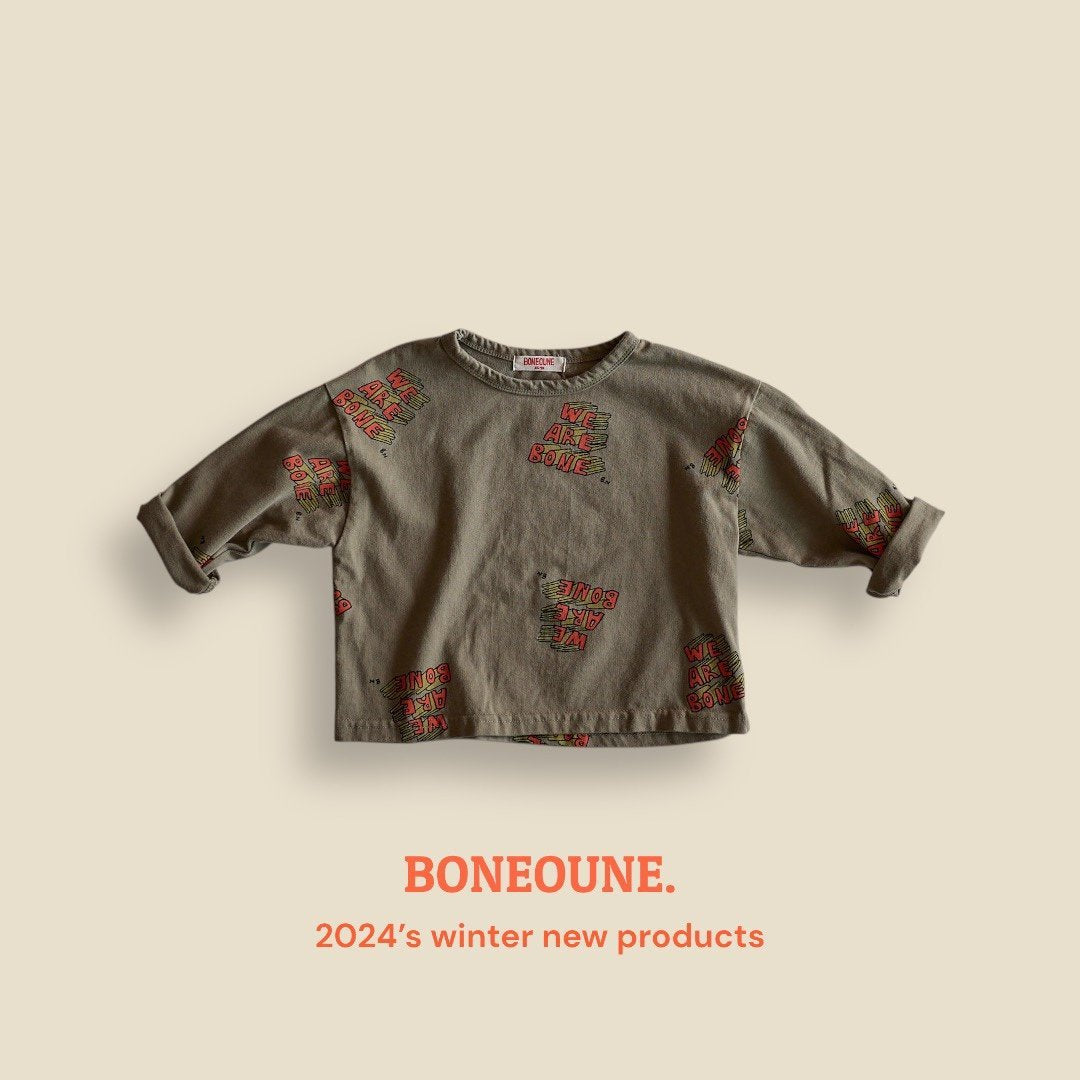 We Are Bone T-Shirts [Khaki Green/XS(1-2yr)]