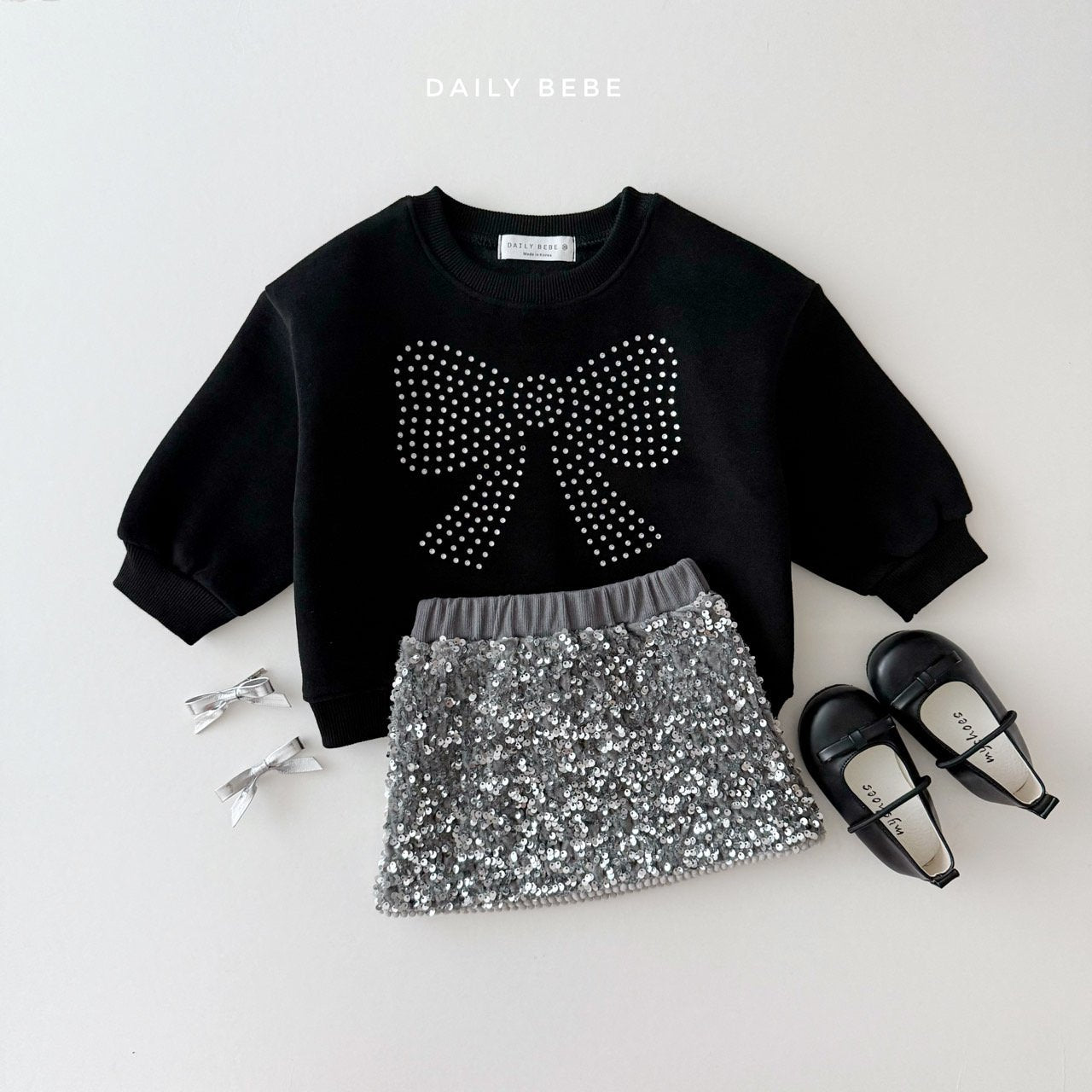 Spangles Skirts [Silver/JS(7-8yr)]