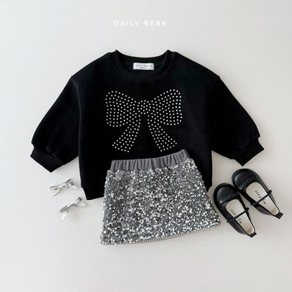 Spangles Skirts [Silver/JS(7-8yr)]