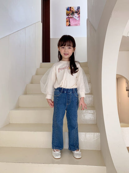 Sha Puff T-Shirts [Cream/5/S(2-3yr)]
