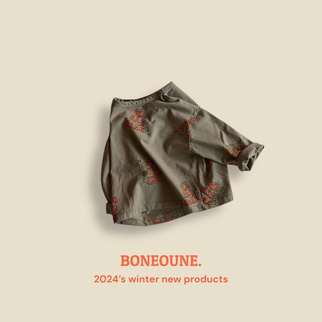 We Are Bone T-Shirts [Khaki Green/XS(1-2yr)]