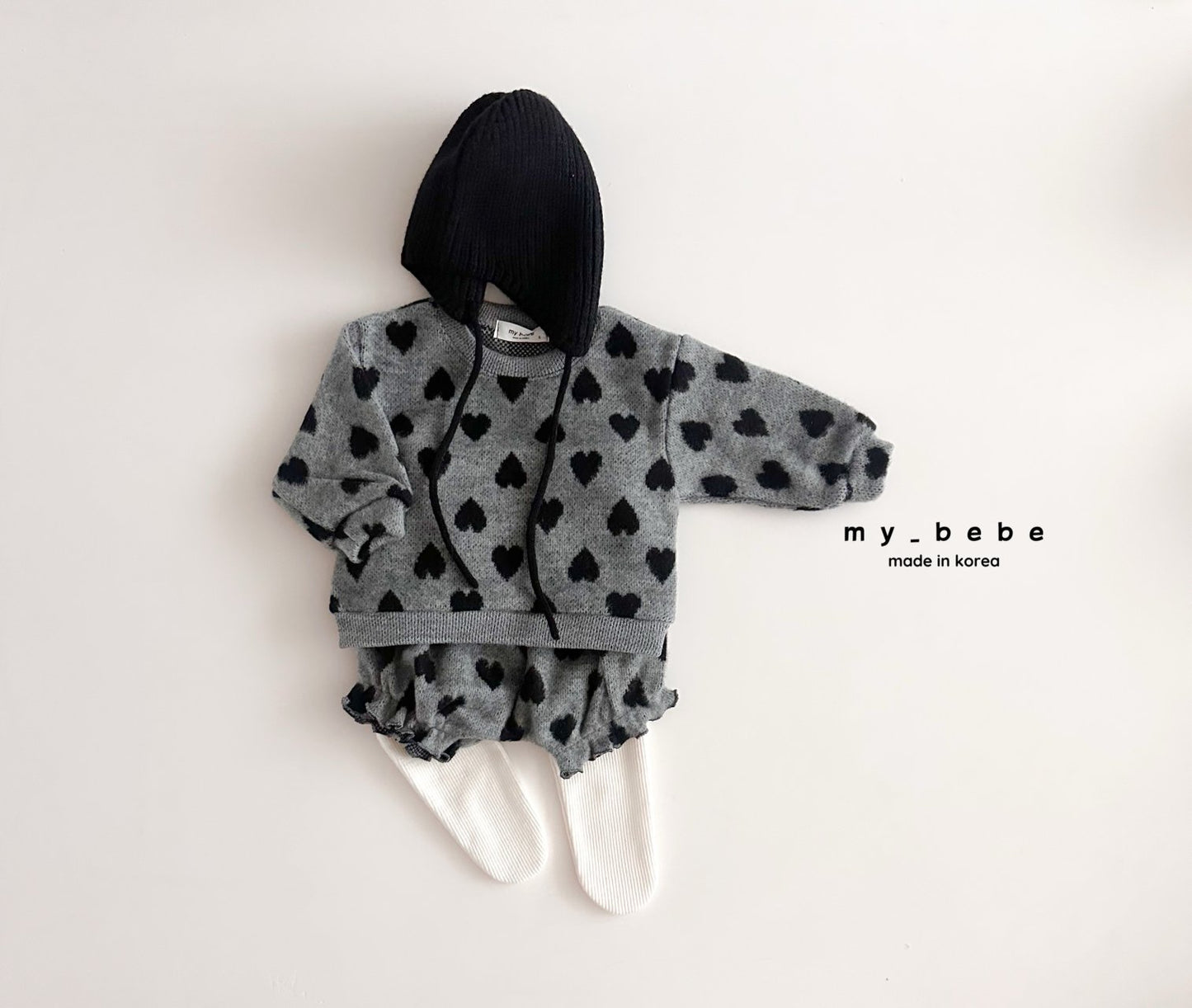 [PRE-ORDER] Heart Jacquard Baby Set