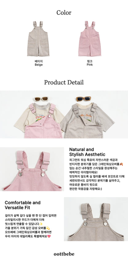 [PRE-ORDER] Grain Washed Overalls