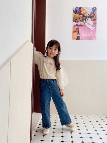 Sha Puff T-Shirts [Cream/5/S(2-3yr)]