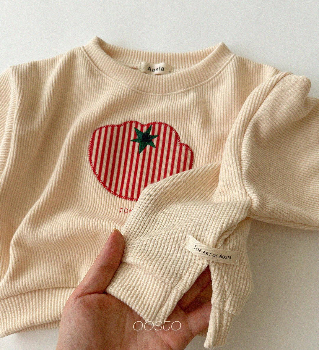 Tomato Sweatshirts [Ivory/M(1-2yr)]