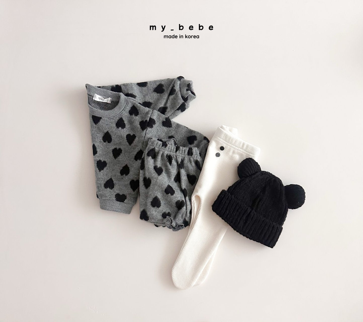 [PRE-ORDER] Heart Jacquard Baby Set