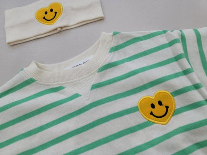 [PRE-ORDER] Heart Smile Body Suit+Hair Band Set
