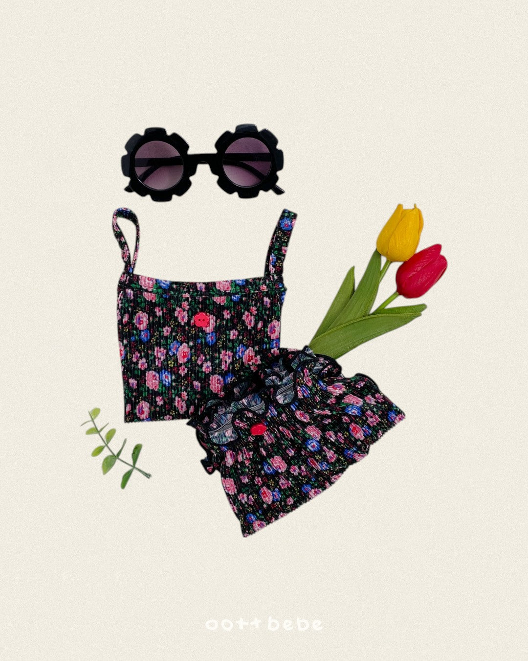 [PRE-ORDER] Flower Pleats Baby Set