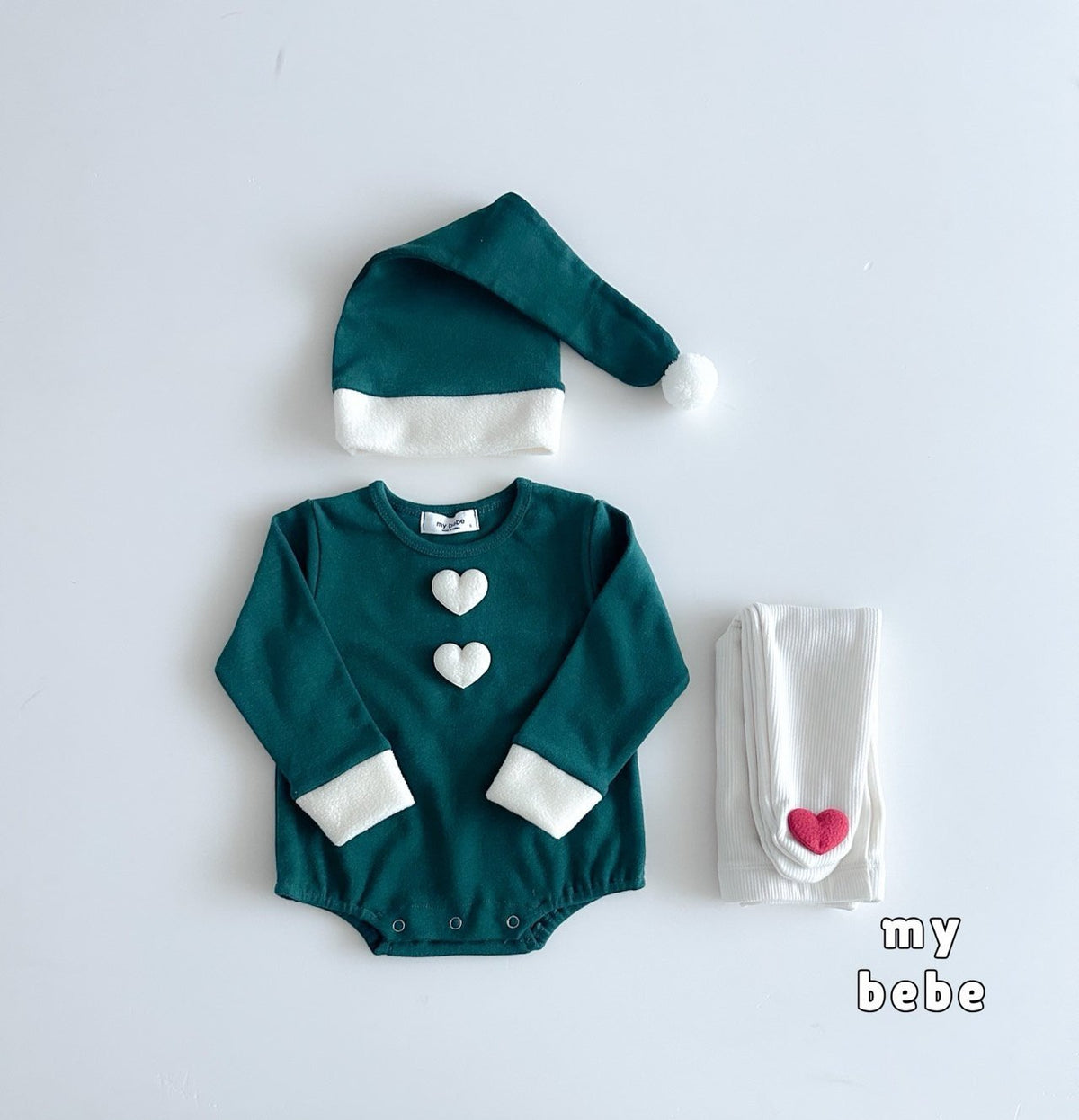 [PRE-ORDER] Christmas Body Suit + Bonnet Set