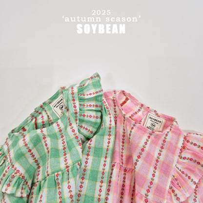 [PRE-ORDER] Check Flower Dress