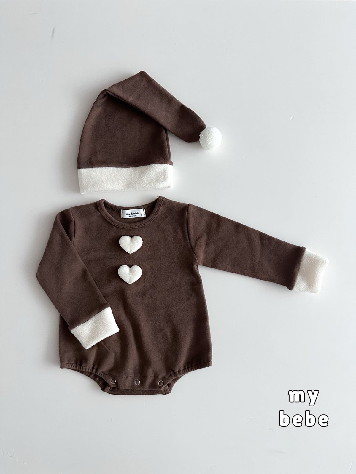 [PRE-ORDER] Christmas Body Suit + Bonnet Set