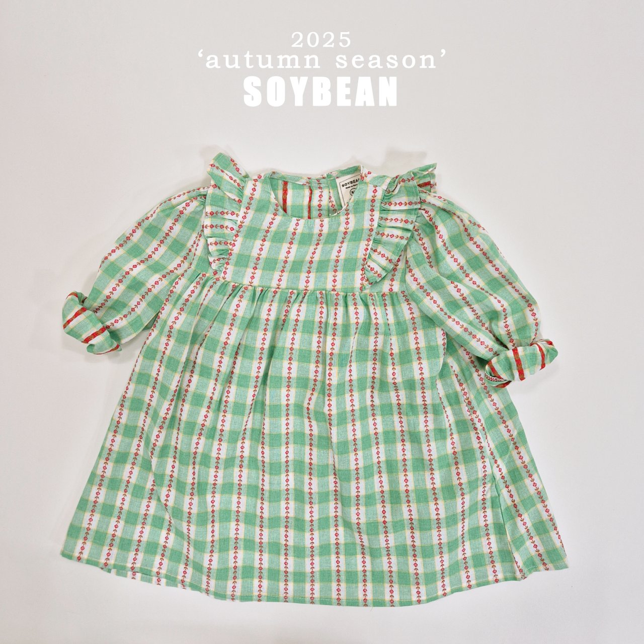 [PRE-ORDER] Check Flower Dress