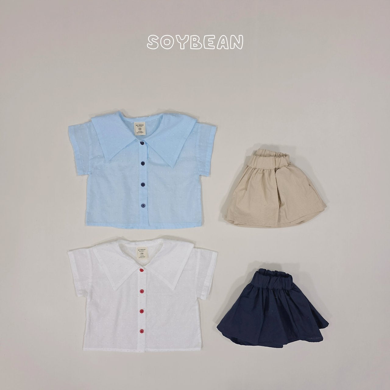 [PRE-ORDER] Lovely School Look Top Bottom Set
