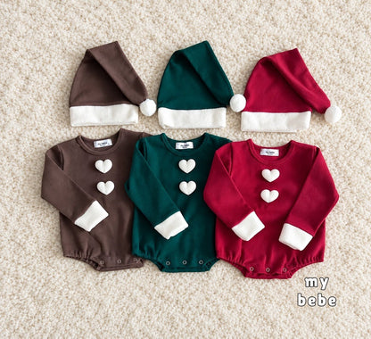 [PRE-ORDER] Christmas Body Suit + Bonnet Set