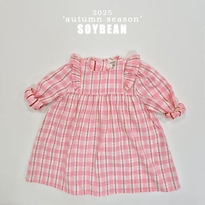[PRE-ORDER] Check Flower Dress