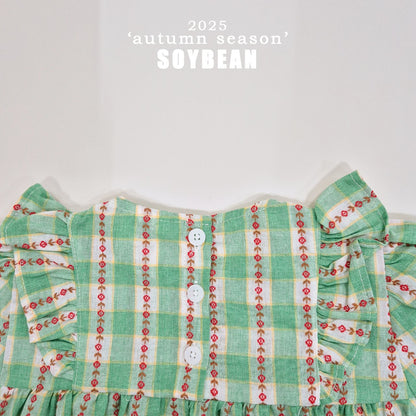 [PRE-ORDER] Check Flower Dress