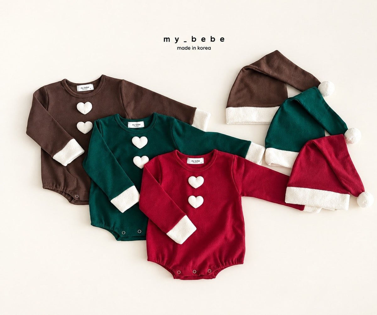 [PRE-ORDER] Christmas Body Suit + Bonnet Set
