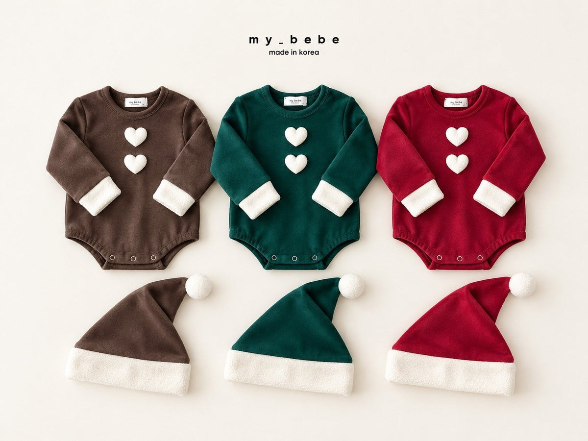[PRE-ORDER] Christmas Body Suit + Bonnet Set