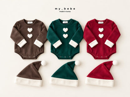 [PRE-ORDER] Christmas Body Suit + Bonnet Set