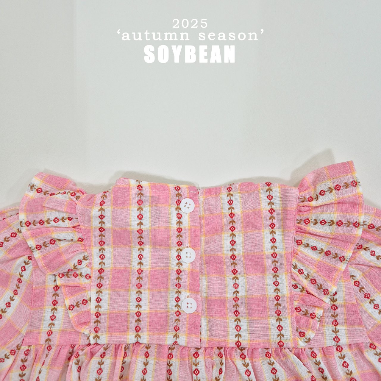 [PRE-ORDER] Check Flower Dress
