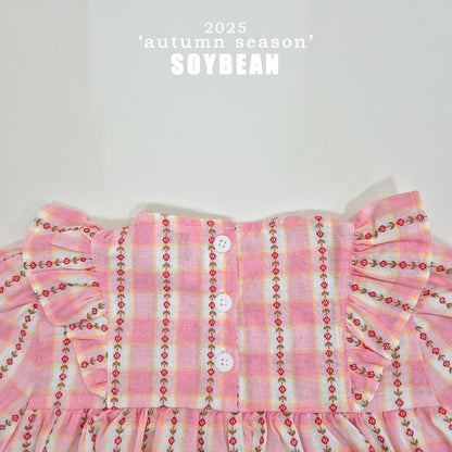 [PRE-ORDER] Check Flower Dress