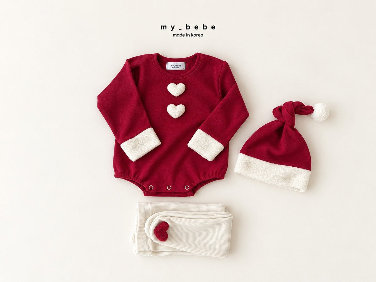 [PRE-ORDER] Christmas Body Suit + Bonnet Set