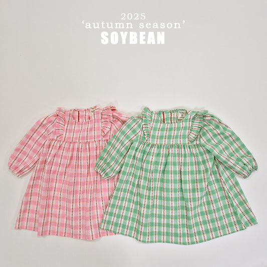 [PRE-ORDER] Check Flower Dress