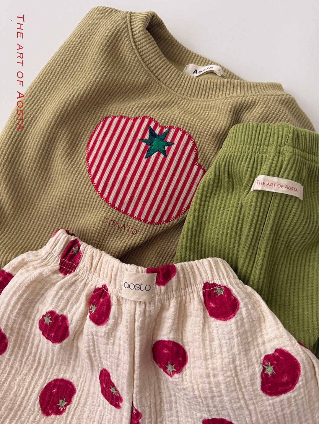 Tomato Sweatshirts [Ivory/M(1-2yr)]