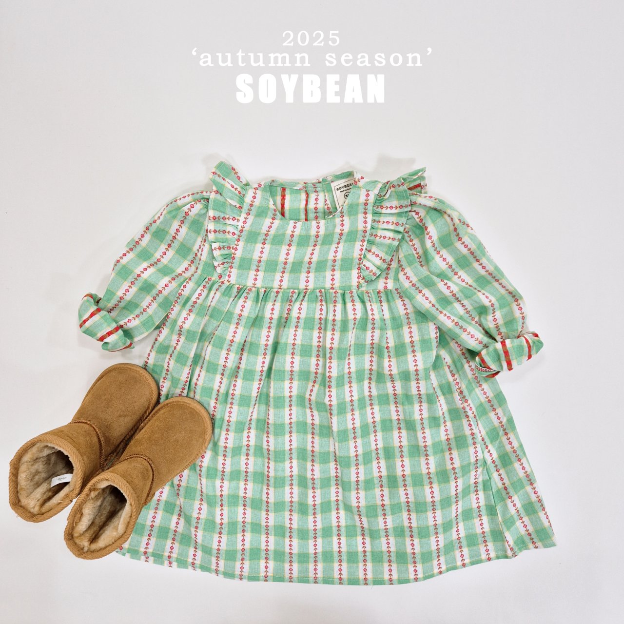 [PRE-ORDER] Check Flower Dress