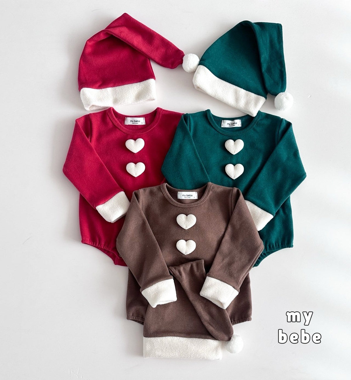 [PRE-ORDER] Christmas Body Suit + Bonnet Set
