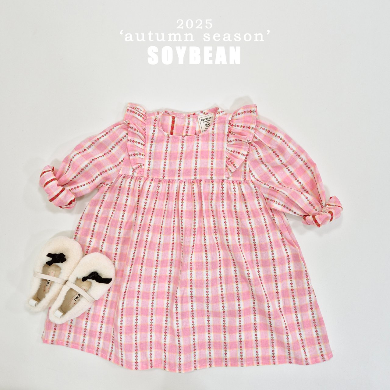[PRE-ORDER] Check Flower Dress