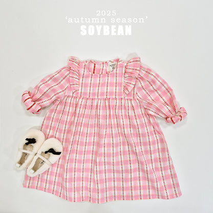 [PRE-ORDER] Check Flower Dress