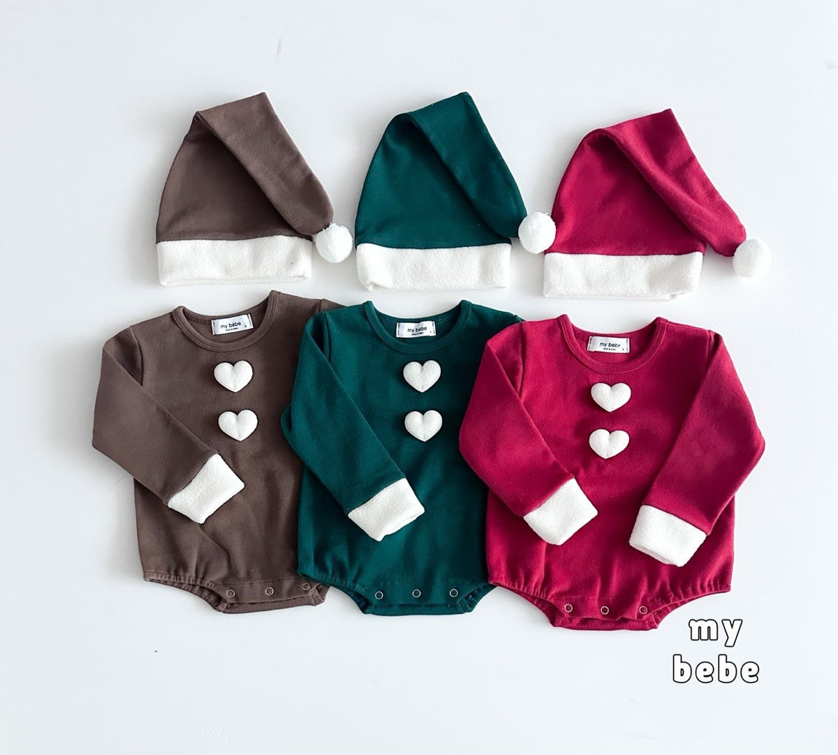 [PRE-ORDER] Christmas Body Suit + Bonnet Set