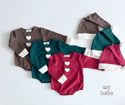 [PRE-ORDER] Christmas Body Suit + Bonnet Set